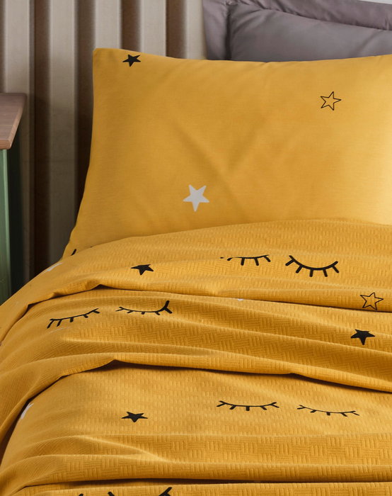 L'essentiel linge de maison Conjunto de piqué individual Amarillo L'essentiel linge de maison Conjunto de piqué individual Amarillo